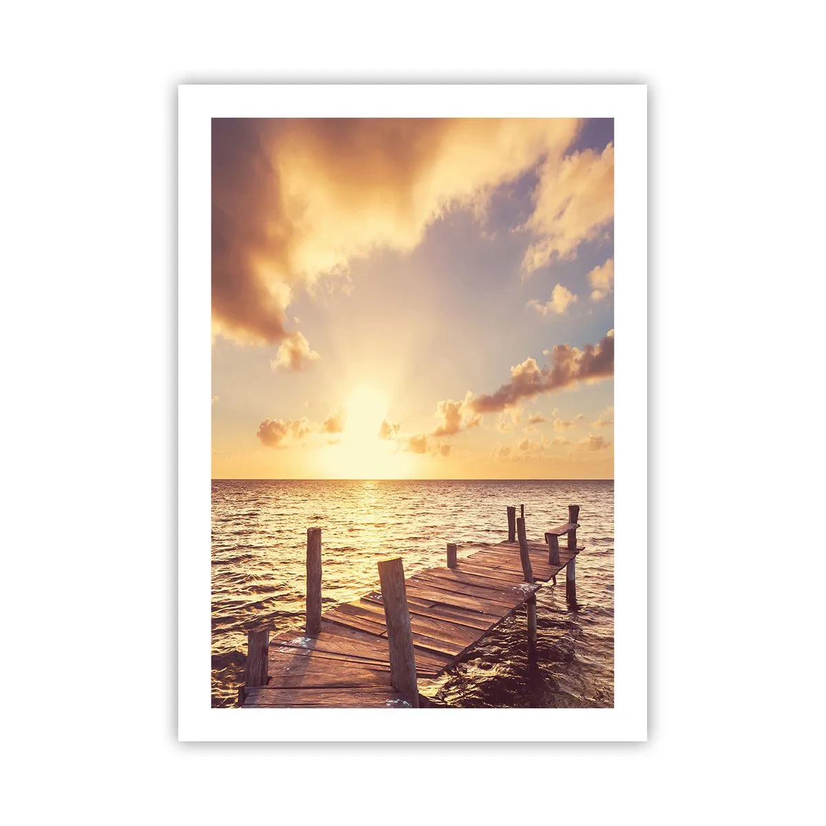 Poster - Het gouden land van zachtheid - 50x70 cm