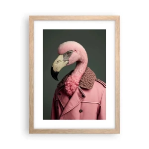 Een poster in een licht eiken lijst - Echte elegantie - 30x40 cm