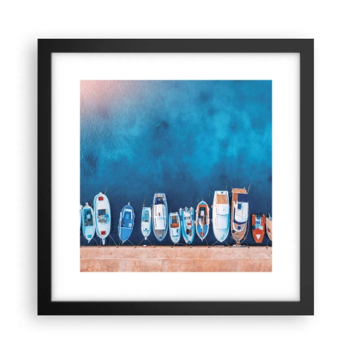 Poster in een zwarte lijst - In één rij - 30x30 cm