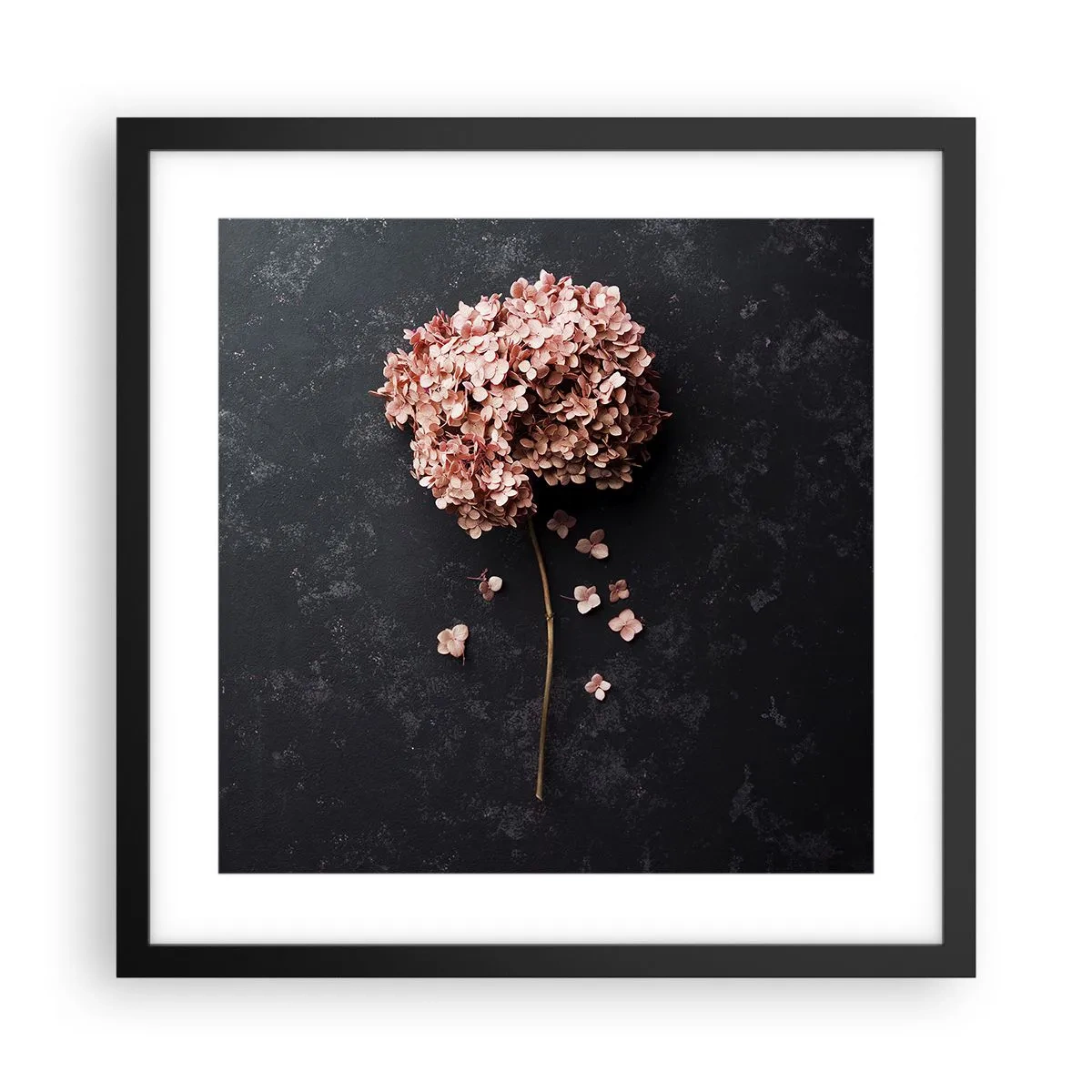 Poster in een zwarte lijst - Een echt romantisch teken - 40x40 cm
