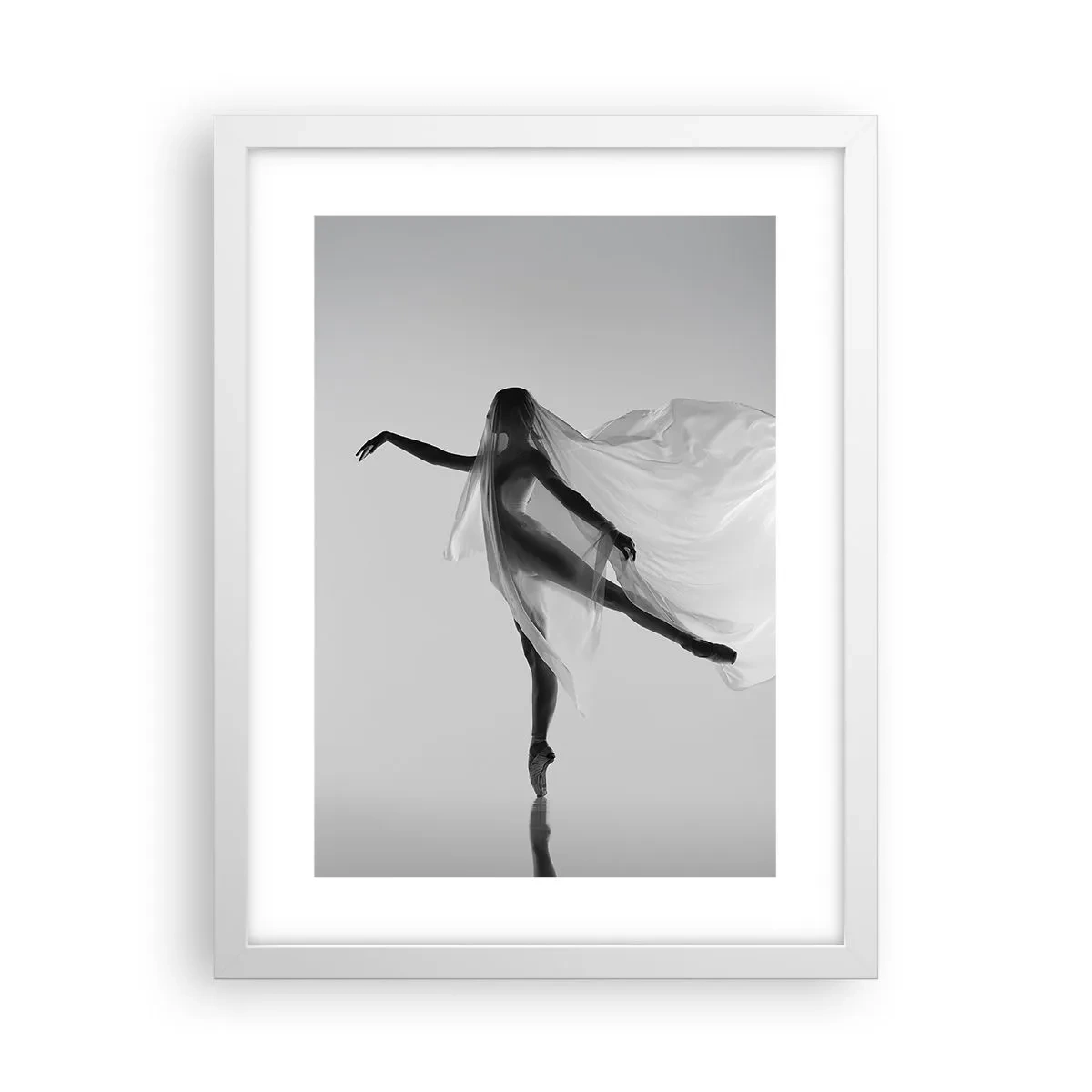Poster in een witte lijst - Lichtheid en gratie - 30x40 cm
