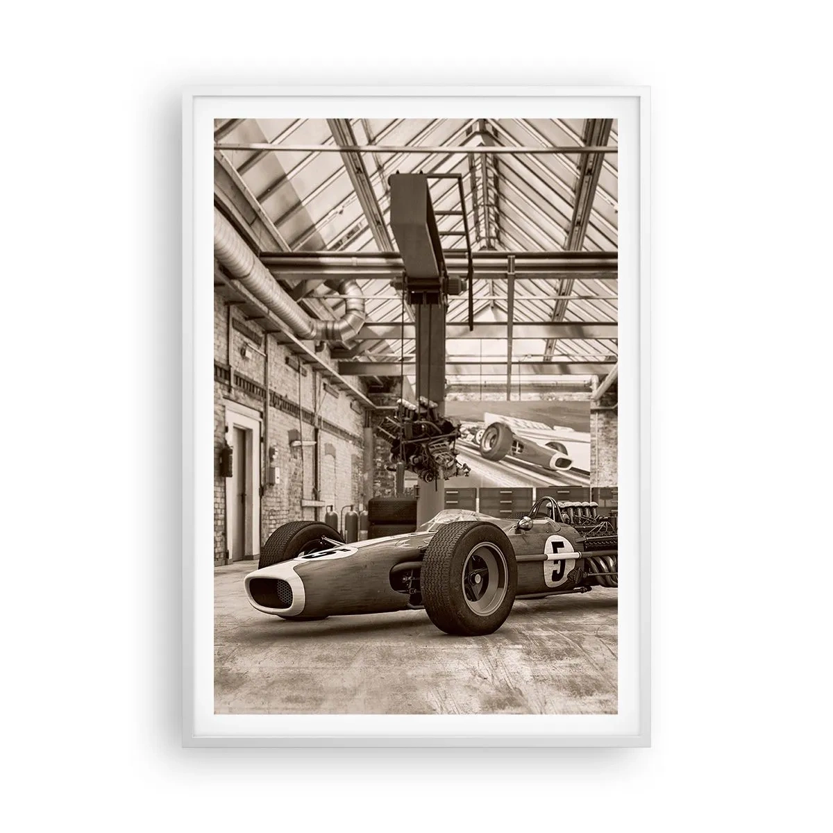 Poster in een witte lijst - De rust van de winnaar - 70x100 cm