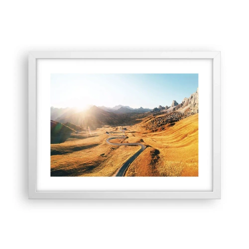 Poster in een witte lijst - In een gouden vallei - 40x30 cm
