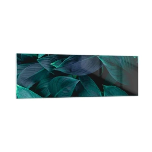 Schilderen op glas - Groen op zichzelf - 160x50 cm