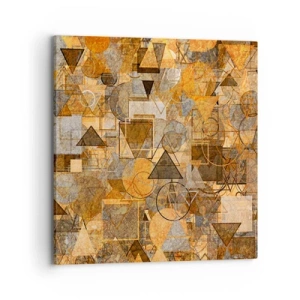 Schilderen op canvas - De wereld in vorm - 70x70 cm