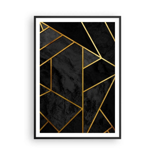 Poster in een zwarte lijst - Duisternis en glans - 70x100 cm