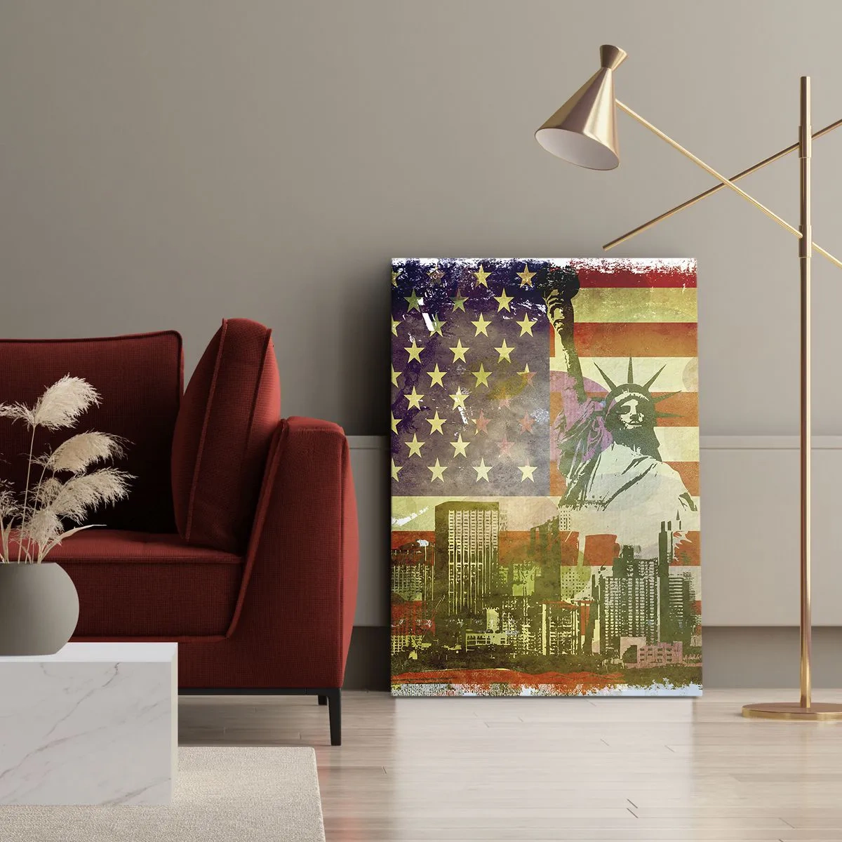 Schilderen op canvas - Viva America! - 80x120 cm