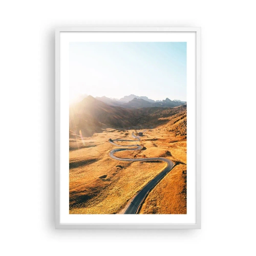 Poster in een witte lijst - In een gouden vallei - 50x70 cm