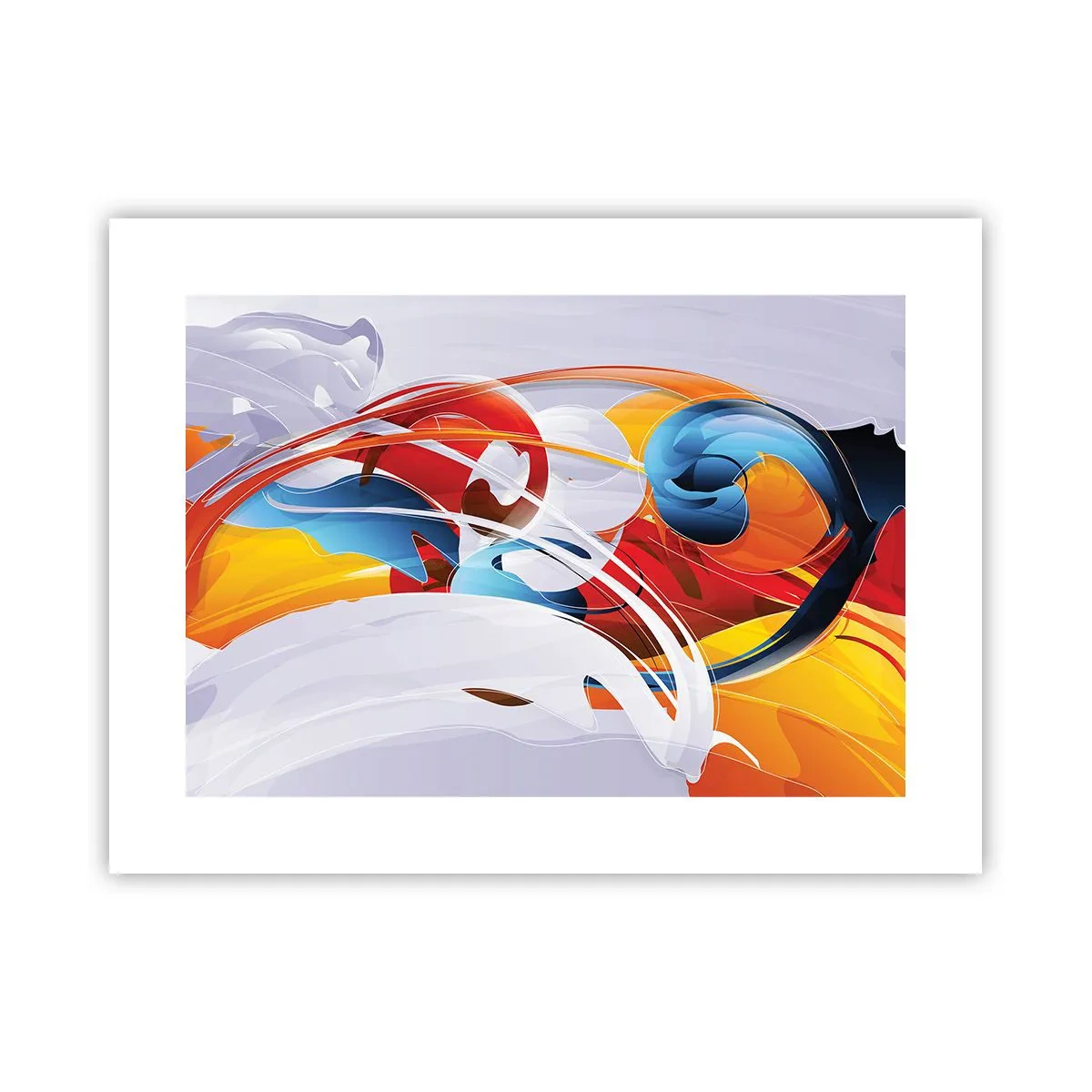 Poster - De dans van de elementen - 40x30 cm