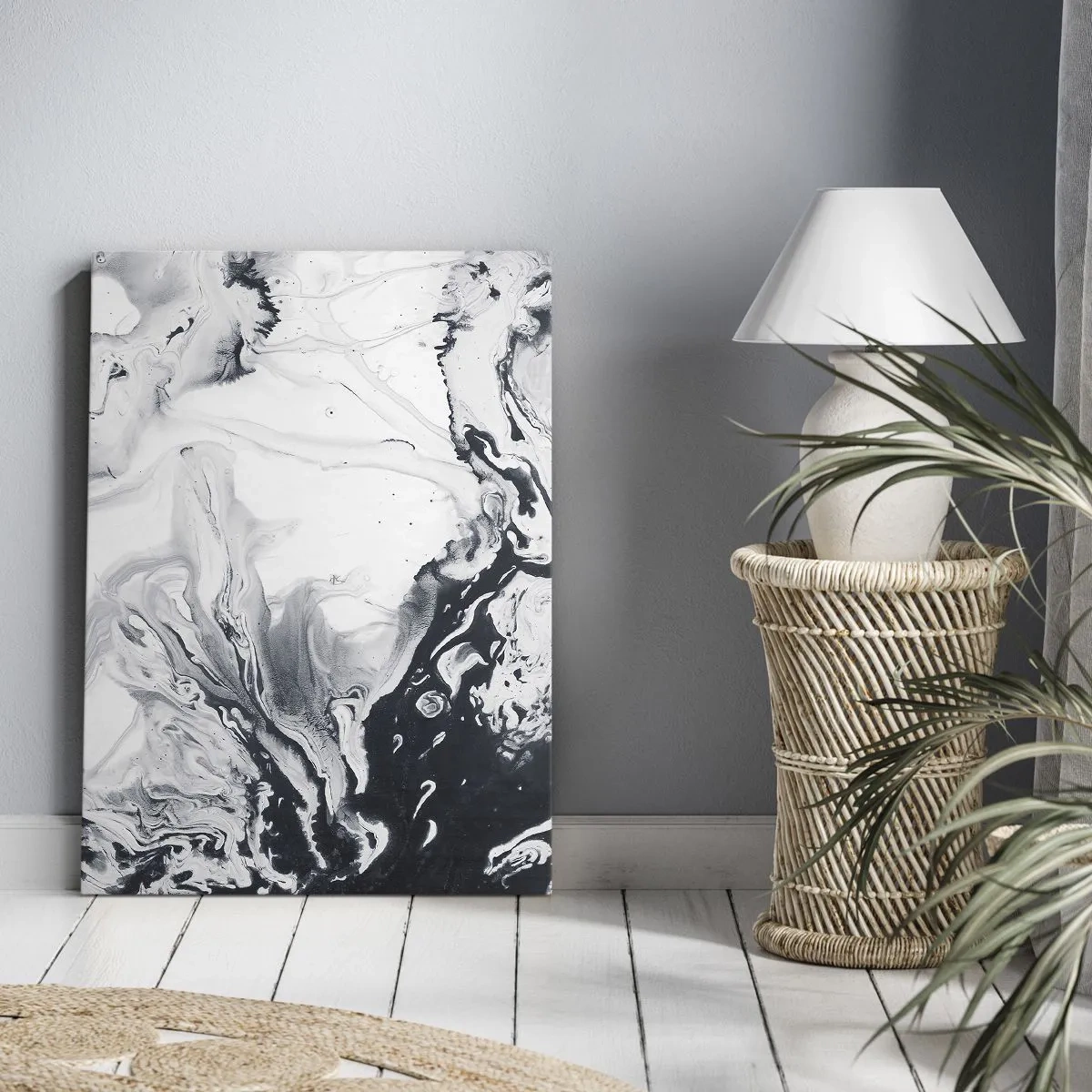 Schilderen op canvas - Het binnenste van de aarde - 50x70 cm