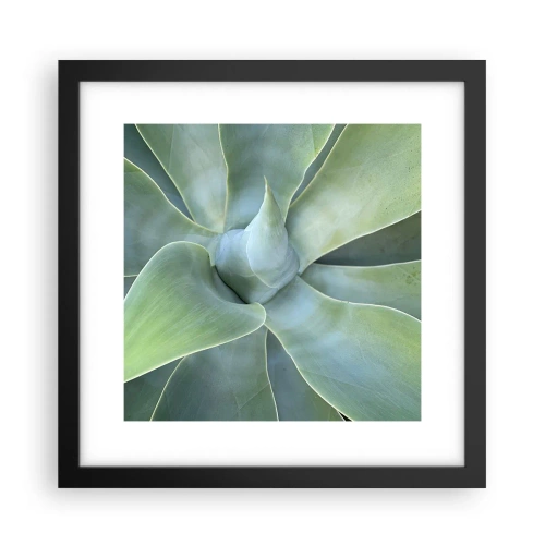Poster in een zwarte lijst - De geboorte van groen - 30x30 cm
