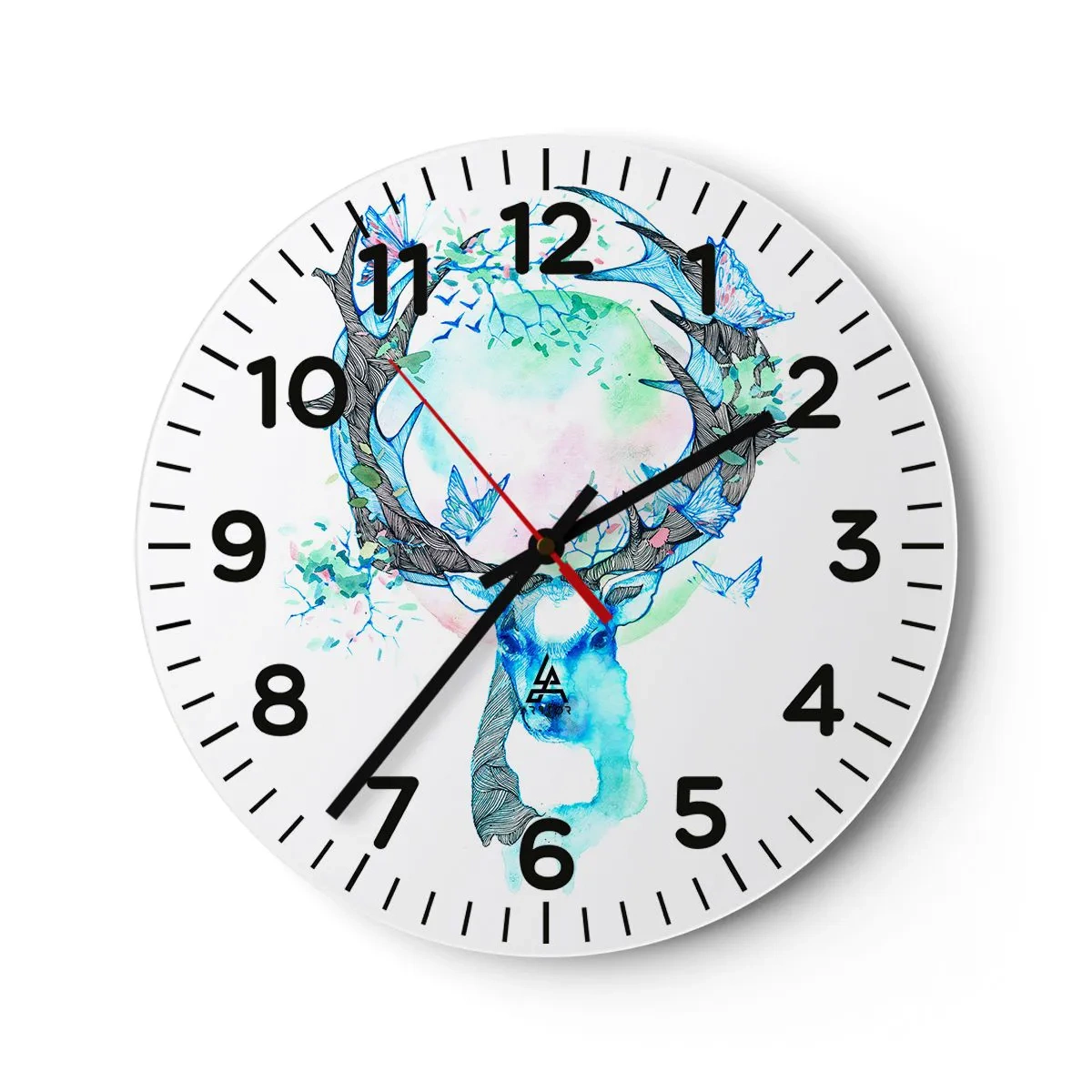 Wandklok - Klok - De kracht en delicatesse van de natuur - 30x30 cm