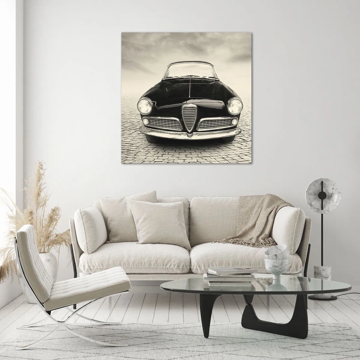 Schilderen op glas - Je moet gewoon van me houden - 30x30 cm