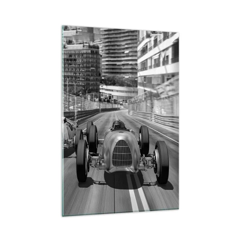 Schilderen op glas - Lang geleden in Monte Carlo - 80x120 cm