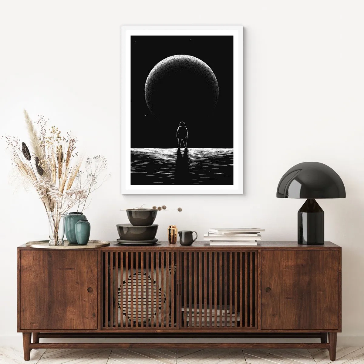 Poster in een witte lijst - Oog in oog - 30x40 cm