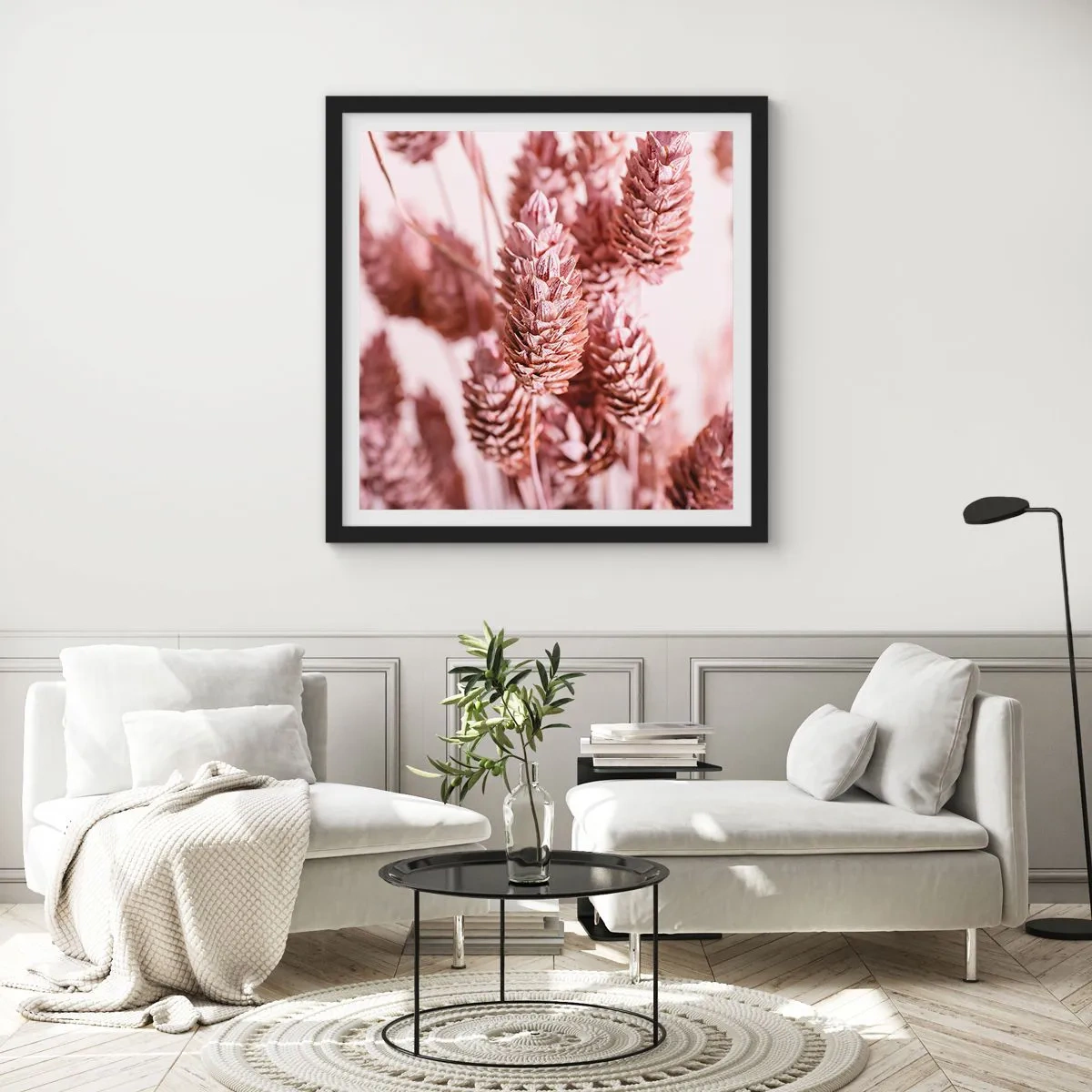 Poster in een zwarte lijst - Schijnbaar onopvallend - 50x50 cm