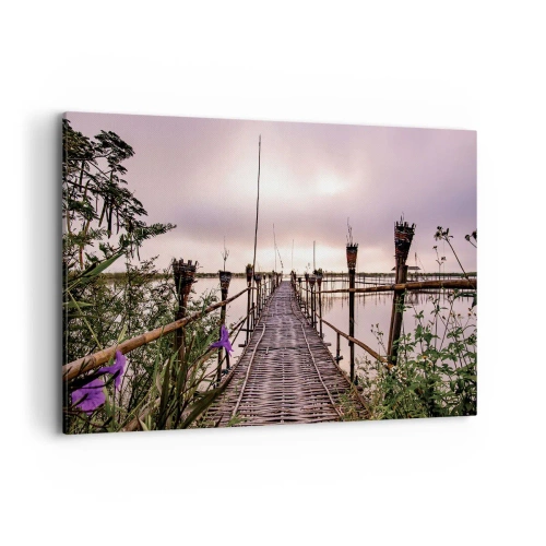 Schilderen op canvas - Rust en stilte van Azië - 120x80 cm