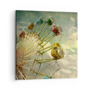 Schilderen op canvas - Het zal zo zijn, het zal leuk zijn..., - 60x60 cm