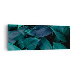 Schilderen op canvas - Groen op zichzelf - 140x50 cm