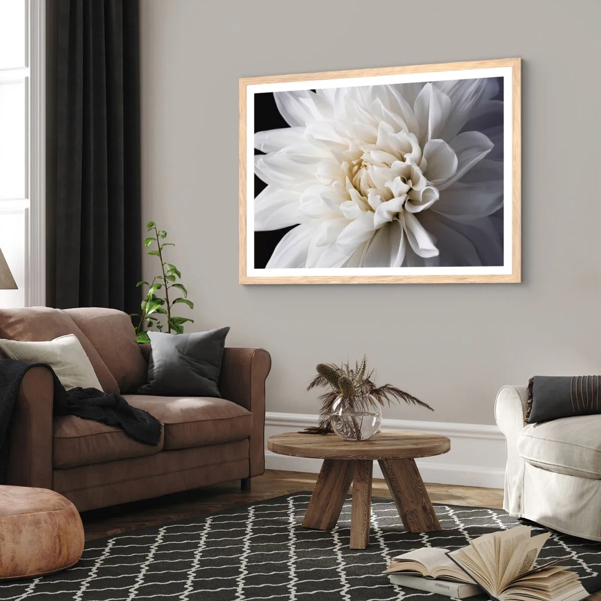 Een poster in een licht eiken lijst - Ochtend van de bruid - 91x61 cm