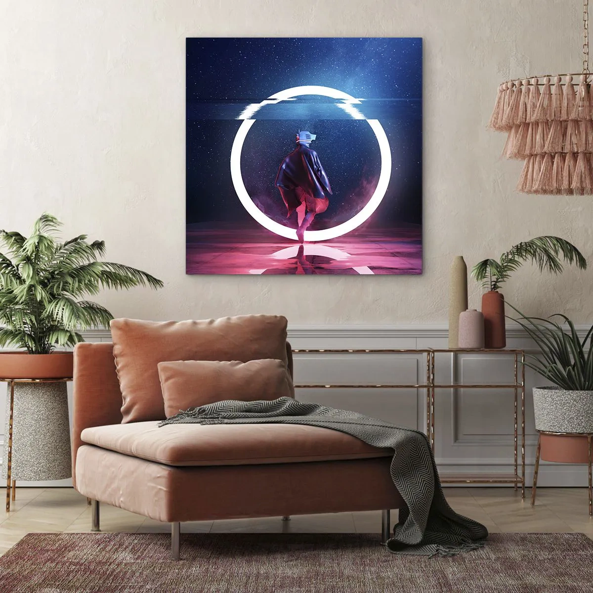 Schilderen op canvas - Tussen werelden - 40x40 cm