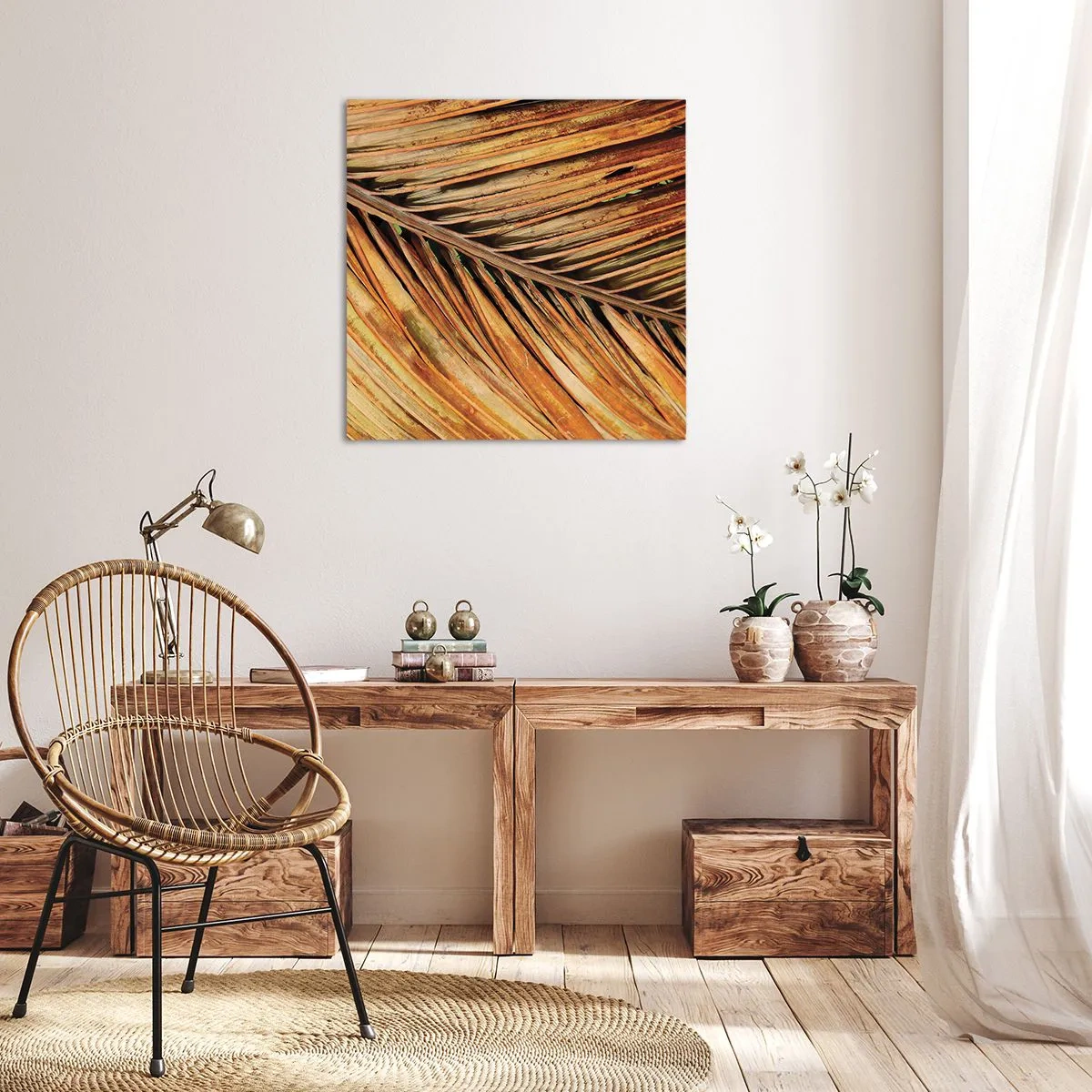 Schilderen op canvas - Kokos goud - 40x40 cm