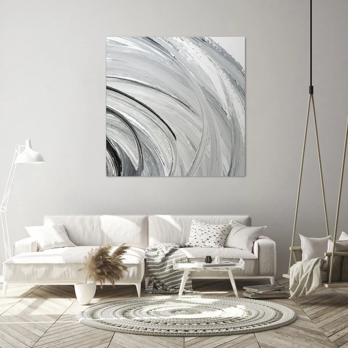 Schilderen op canvas - Orbitale samenstelling - 30x30 cm