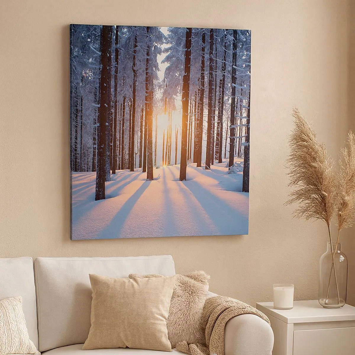 Schilderen op canvas - Duidelijk in zwart-wit - 30x30 cm