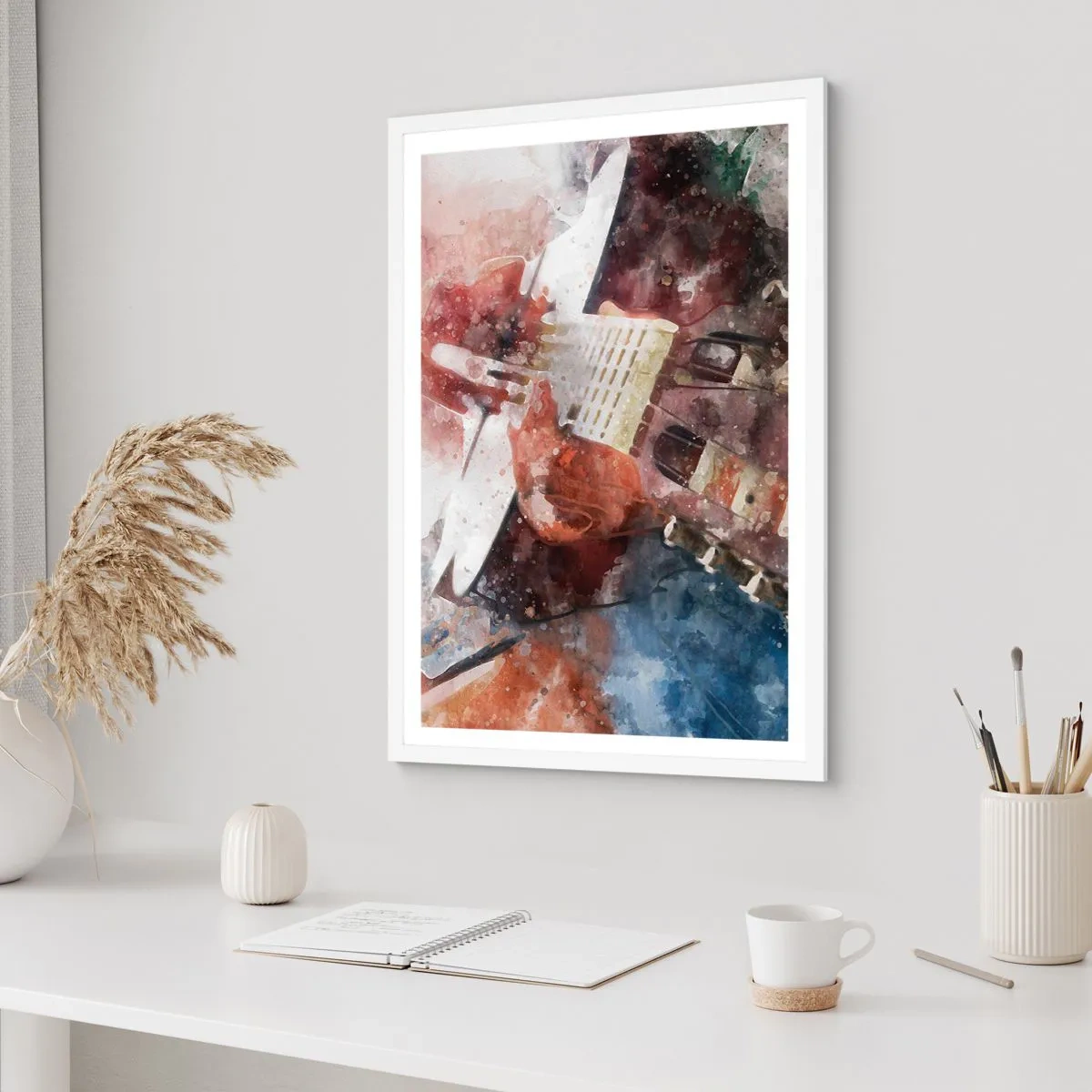 Poster in een witte lijst - En wat vind je ervan? - 70x100 cm