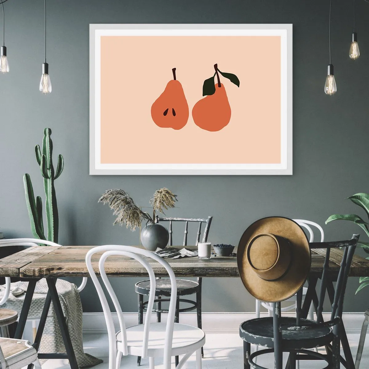 Poster in een witte lijst - Zoetheid zelf - 50x40 cm