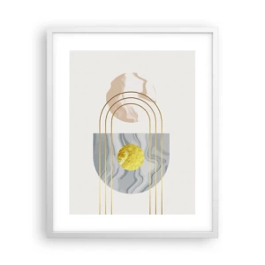 Poster in een witte lijst - Helderheid en schittering - 40x50 cm