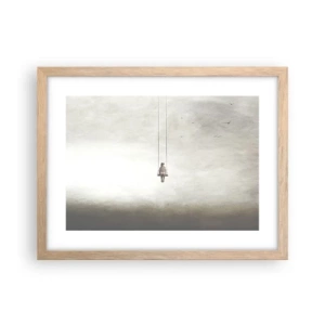 Een poster in een licht eiken lijst - Een kind in ons - 40x30 cm