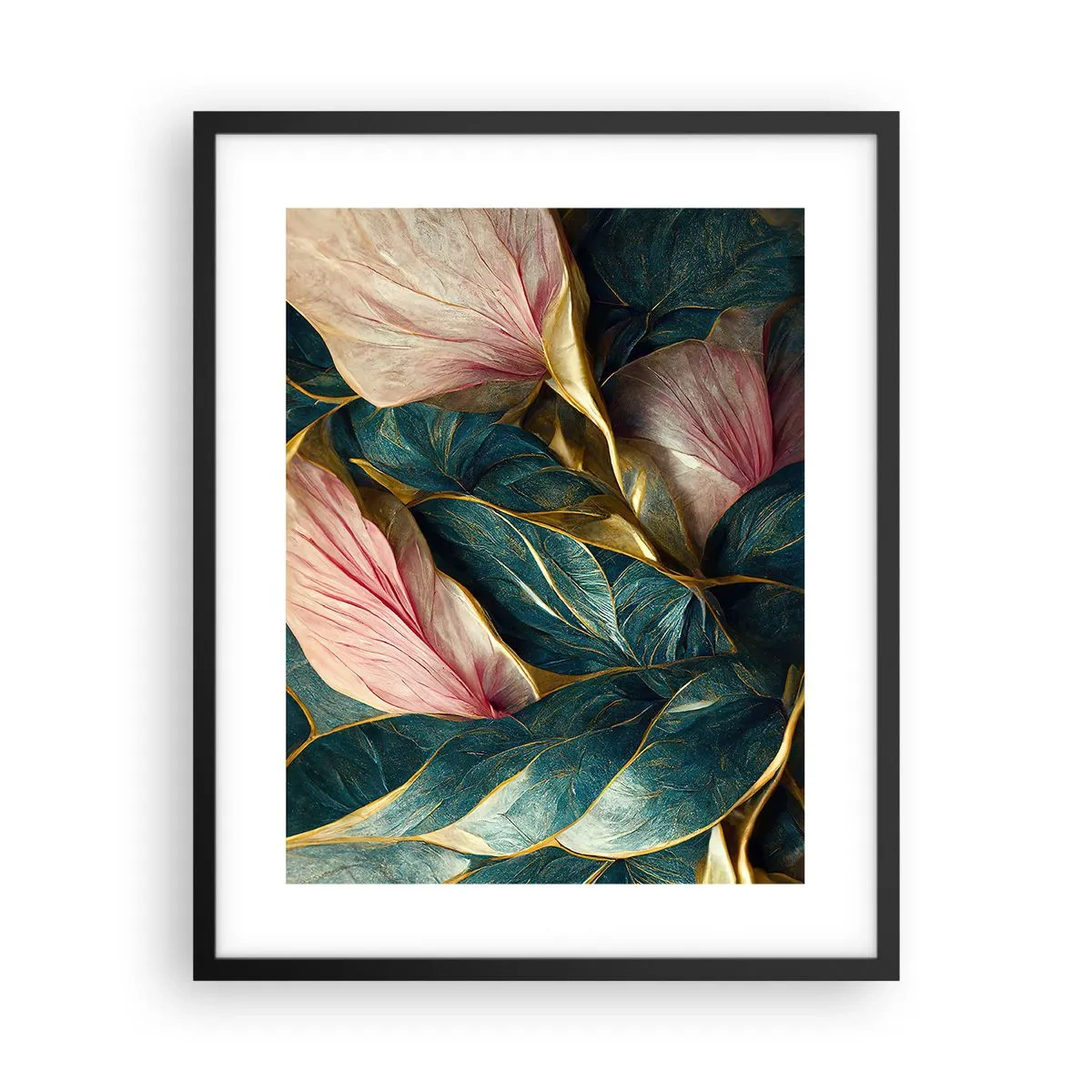 Poster in een zwarte lijst - Natuurlijke elegantie en stijl - 40x50 cm