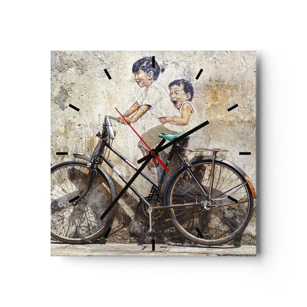 Wandklok - Klok - Waar of niet waar? - 40x40 cm