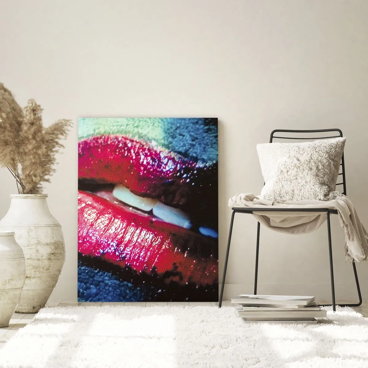 Schilderen op glas - Sensueel en verontrustend - 70x100 cm