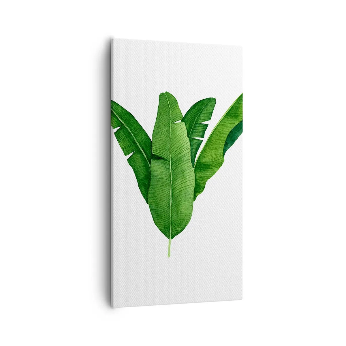 Schilderen op canvas - Groene symmetrie - 55x100 cm