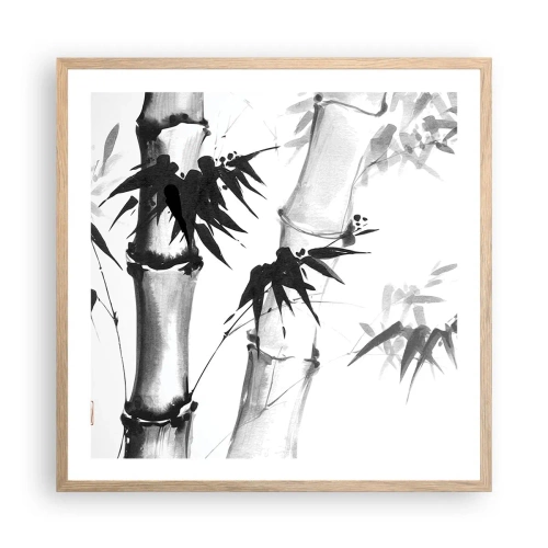 Een poster in een licht eiken lijst - Close-up op het oosten - 60x60 cm