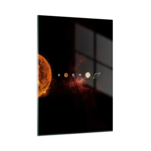 Schilderen op glas - Onze buurt - 50x70 cm