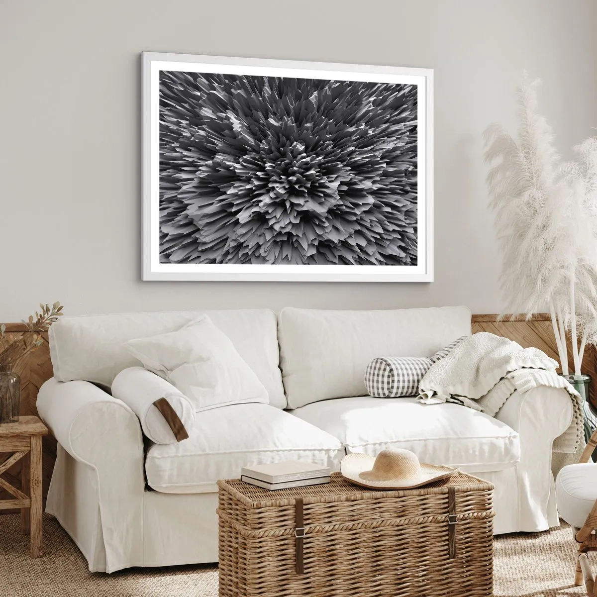 Poster in een witte lijst - Strikter kan het niet - 50x40 cm