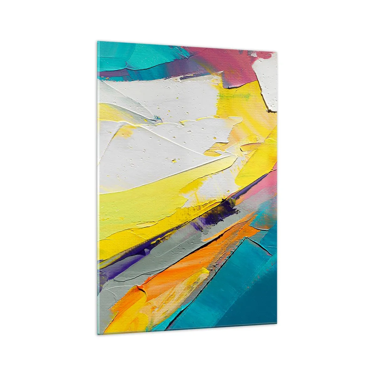 Schilderen op glas - De anatomie van licht - 70x100 cm