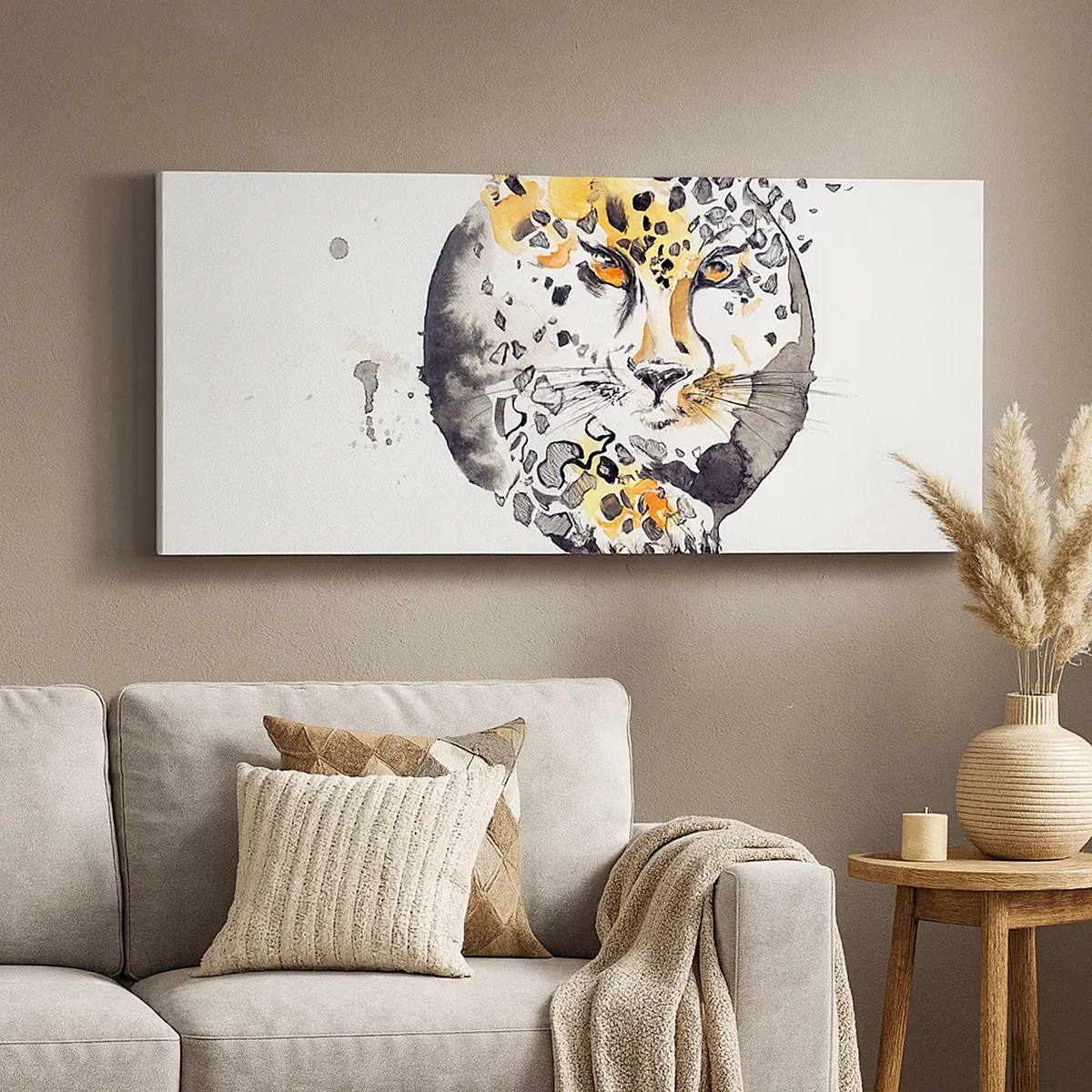 Schilderen op canvas - Roofzuchtige schoonheid - 30x30 cm