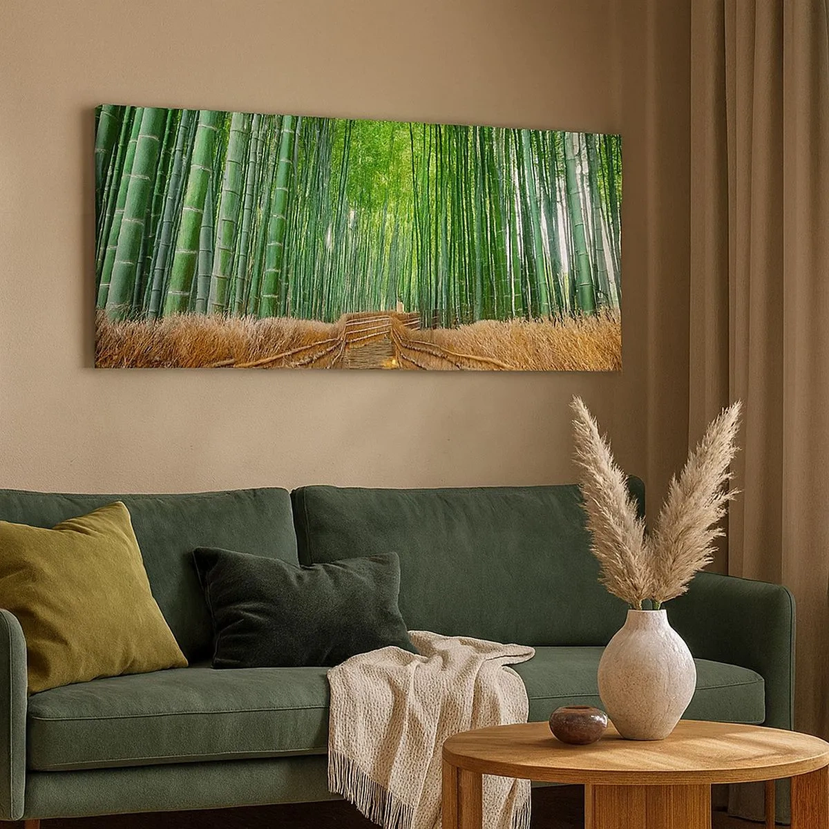 Schilderen op canvas - De essentie van de aziatische natuur - 100x40 cm