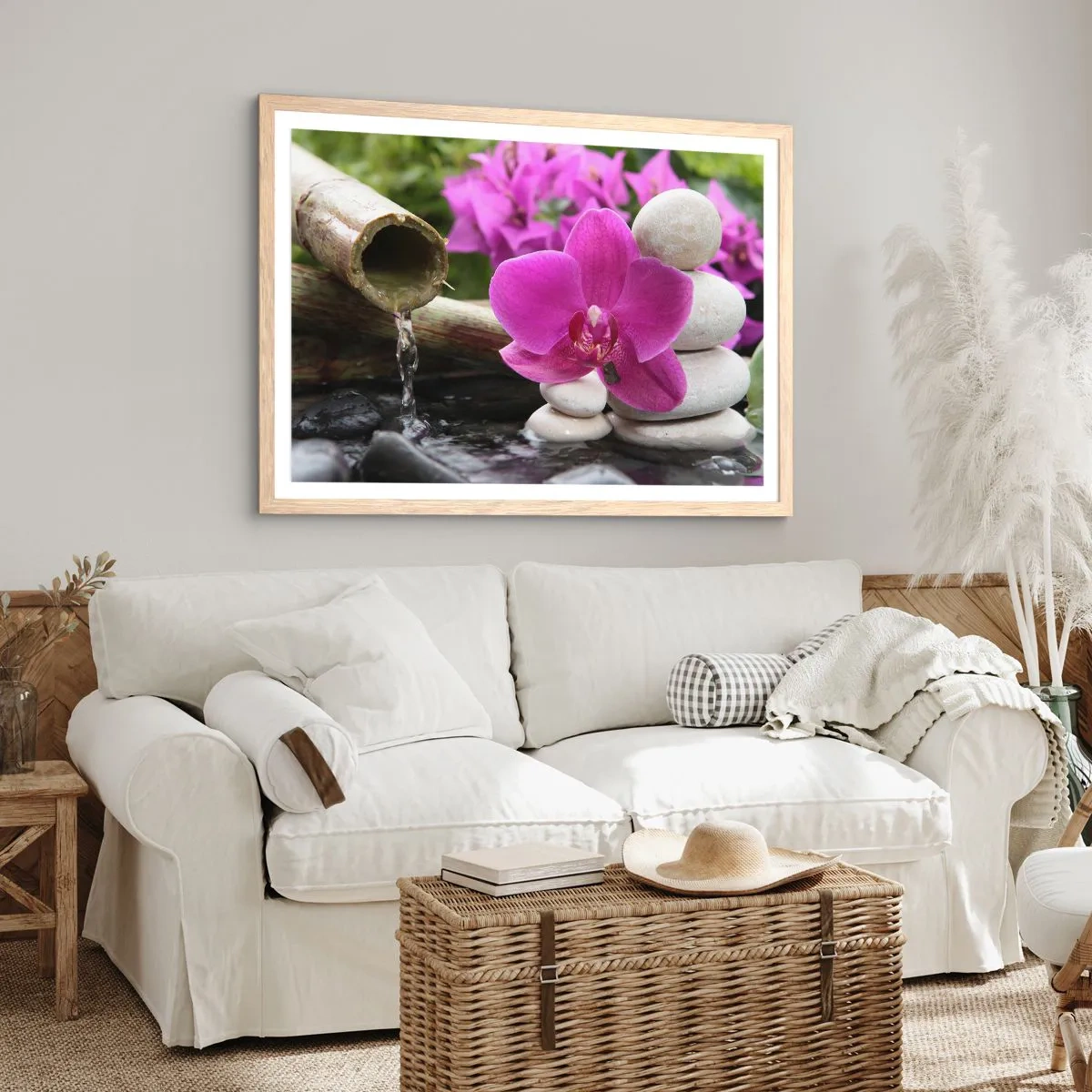 Een poster in een licht eiken lijst - Je bent al aan het rusten - 50x40 cm