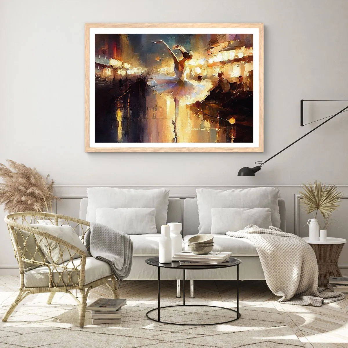 Een poster in een licht eiken lijst - Wonder op straat - 50x40 cm