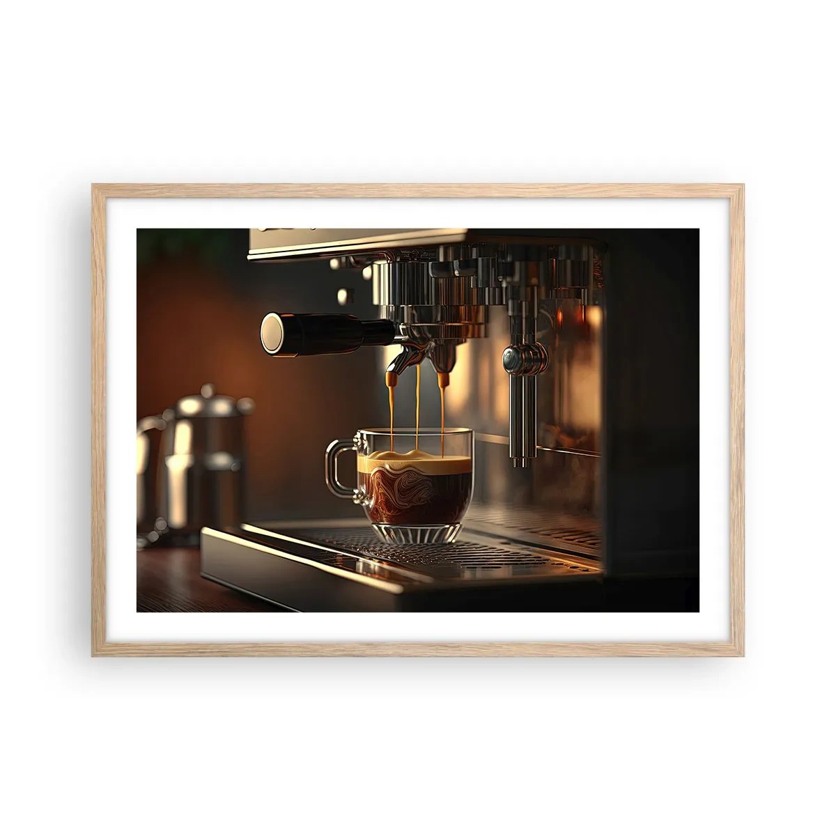 Een poster in een licht eiken lijst - Een sensuele mix - 70x50 cm