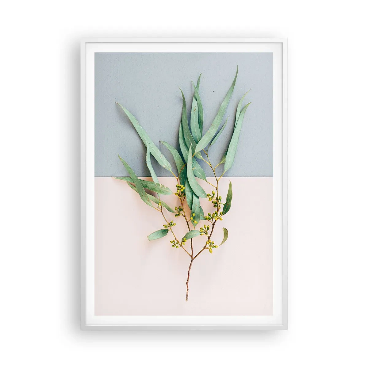 Poster in een witte lijst - Subtiliteit in pastelkleuren - 70x100 cm