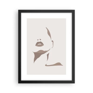 Poster in een zwarte lijst - Gemaakt van licht en schaduw - 30x40 cm