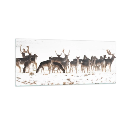 Schilderen op glas - De kerst komt eraan? - 100x40 cm