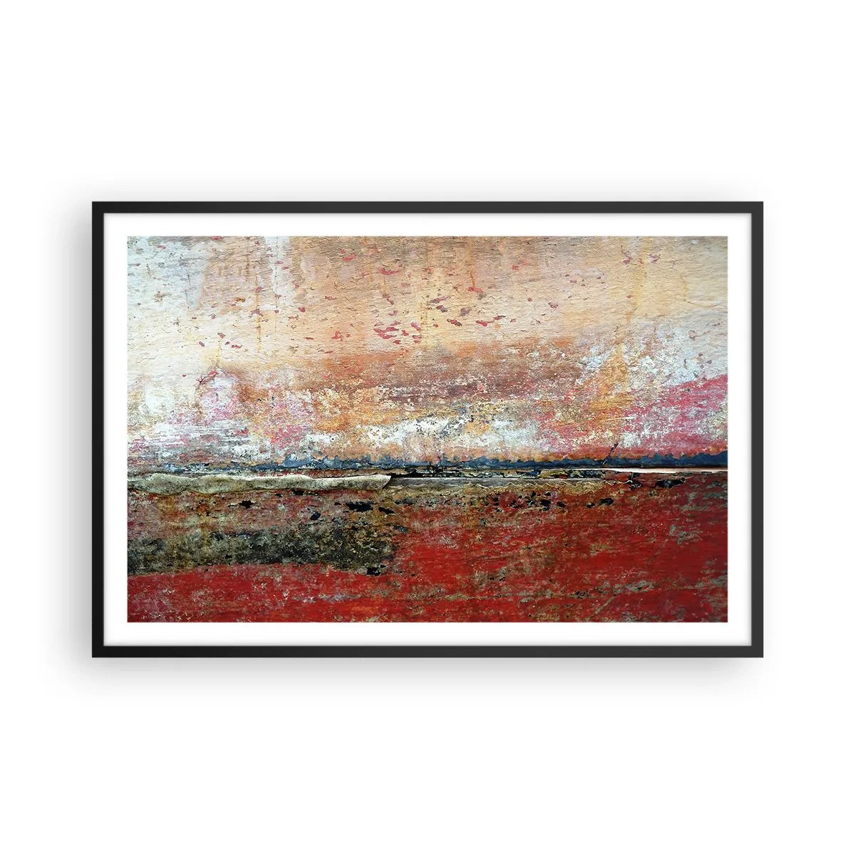 Poster in een zwarte lijst - Wellicht is het de zee - 91x61 cm