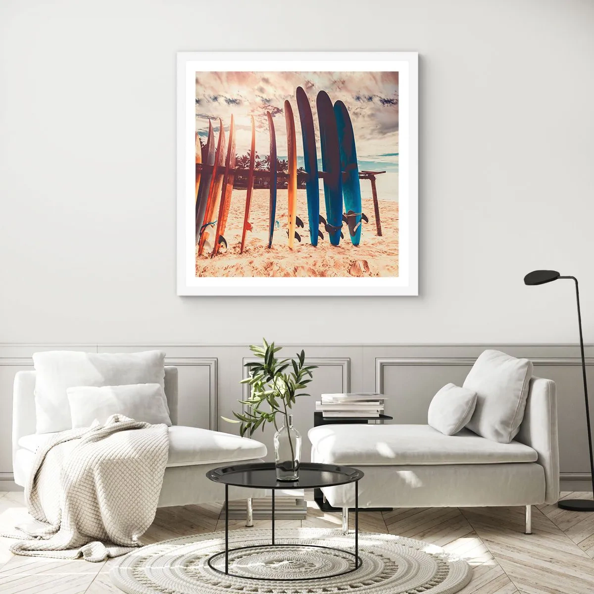 Poster in een witte lijst - Weltrusten, zie je morgen - 50x50 cm